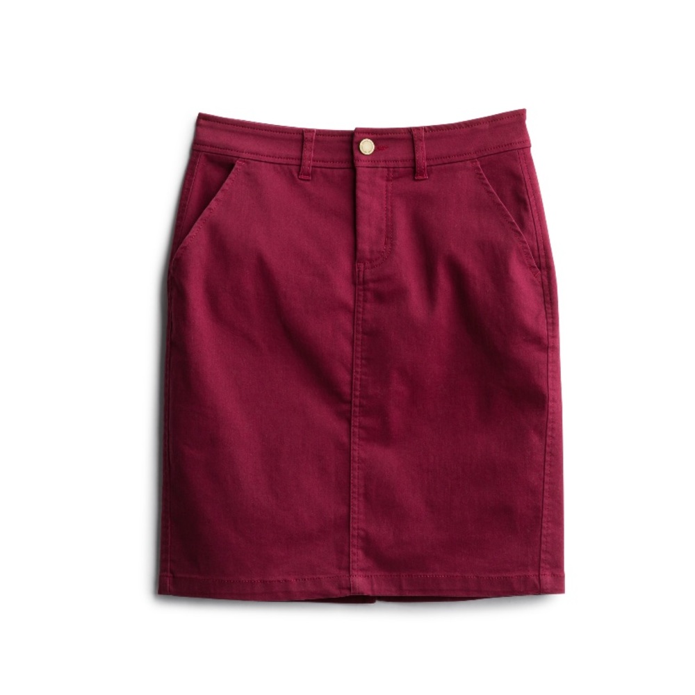 Whitney Sateen Pencil Skirt